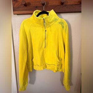 lululemon athletica Yellow Half-Zip Jacket